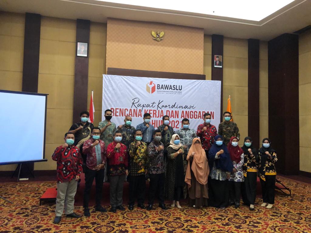 Bawaslu Laksanakan Rapat Koordinasi Rencana Kerja Dan Anggaran Tahun 2021 