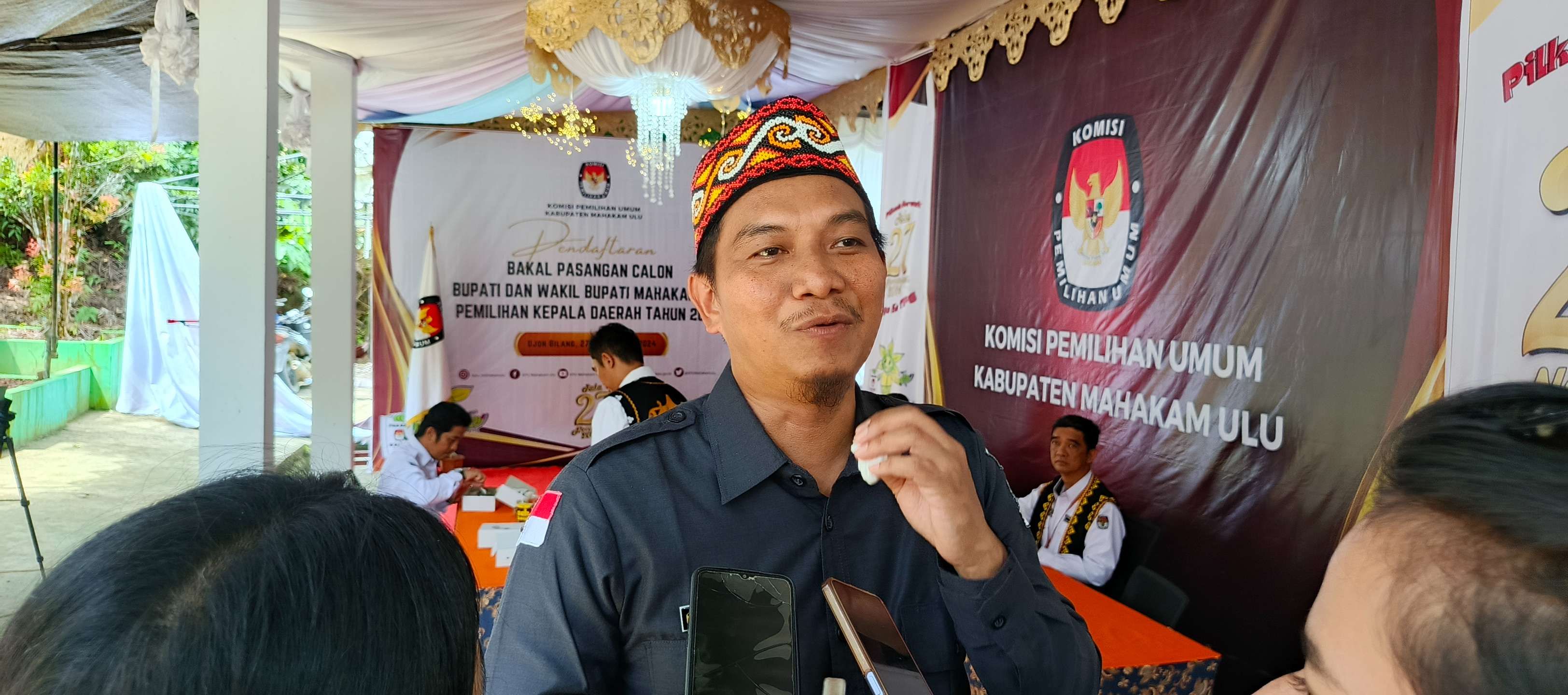 Saaludin, Ketua Bawaslu Mahulu. Dok. RRILB