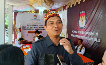 Saaludin, Ketua Bawaslu Mahulu. Dok. RRILB